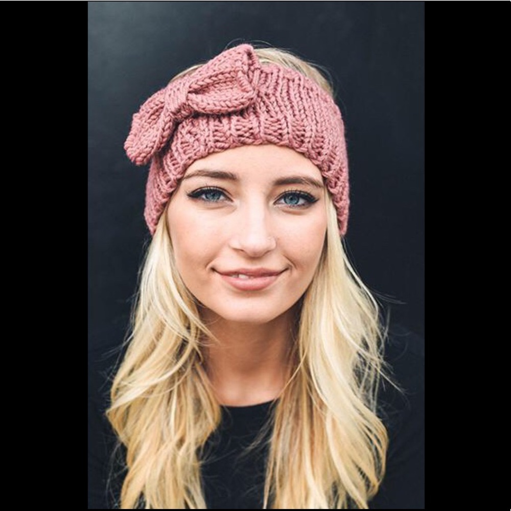 ONE LEFT! Bow Headband - Pink - Picture 3 of 3